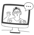 CLINICIAN SCHEDULES A VIRTUAL CONSULT VISIT